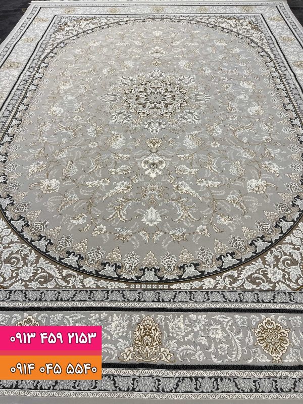 فرش کد 9011 نقره ای 2