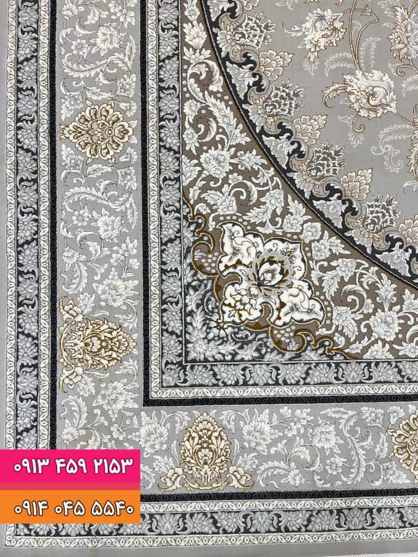 فرش کد 9011 نقره ای 1