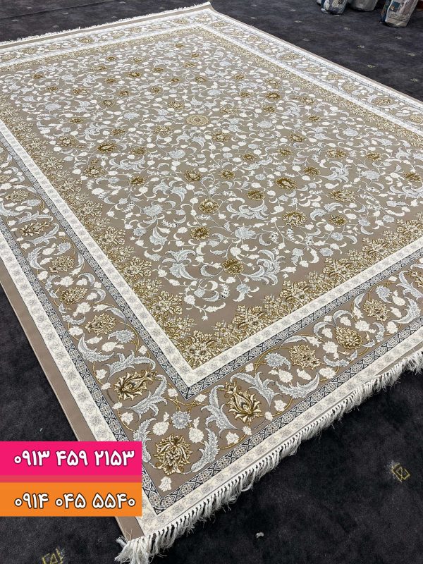 فرش کد 9020 خاکی