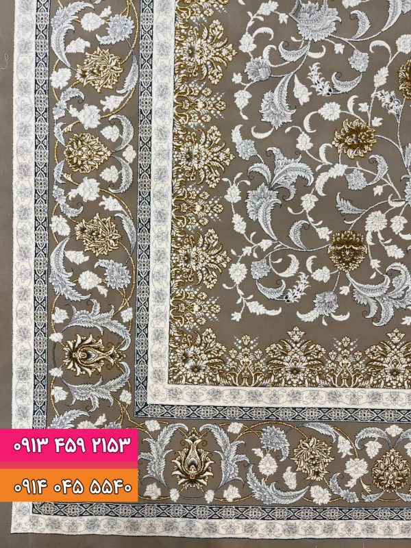 فرش کد 9020 خاکی 1