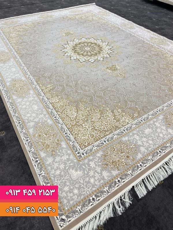 فرش کد 9004 خاکی
