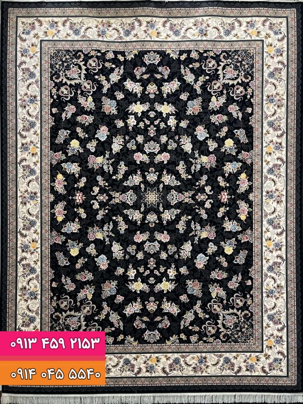 فرش سرمه ای 1110