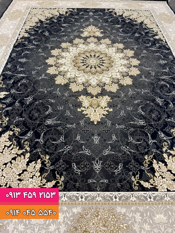 فرش کد 9004 سرمه ای 2
