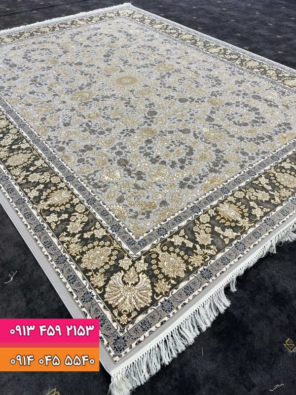 فرش افشان کد 9005 نقره ای