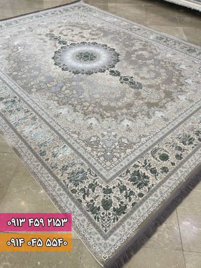 فرش طرح ۵۰۵۰ سبز