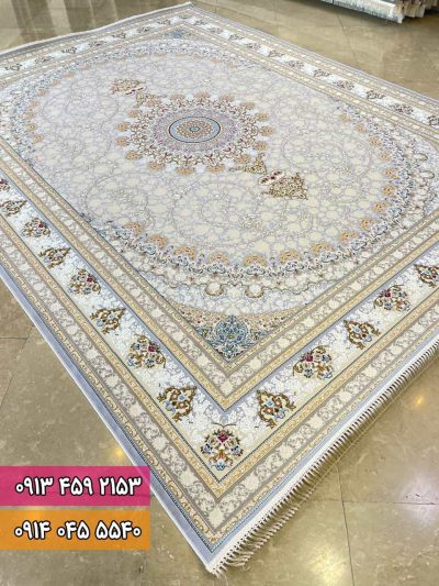 فرش طرح هیراد نقره ای