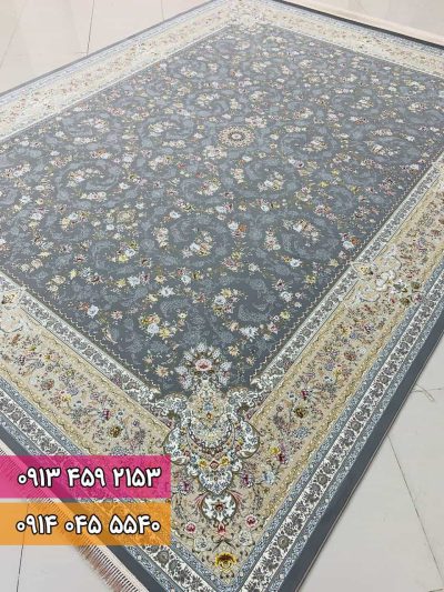 فرش طرح پروانه طوسی