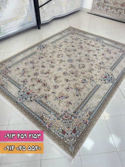 فرش طرح آرین زمینه بژ