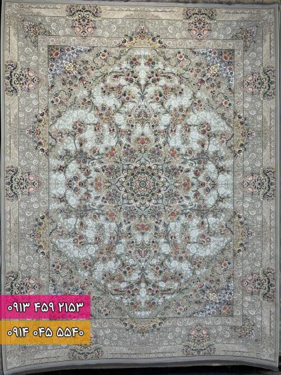 فرش طرح ونوس نقره ای